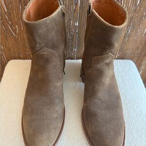 Men's Moonshine Spirit Zipper Brown Suede Boots